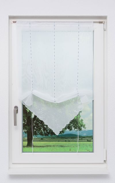 Lysel - Bändchenrollo Katherine Grün-Grau #1W