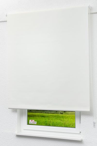 Lysel Outlet - Verdunkelungsrollo Reinweiß